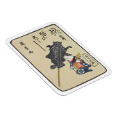 三味線を弾く猫,国芳猫の遊ギター，国芳，浮世絵 マグネット (右側)