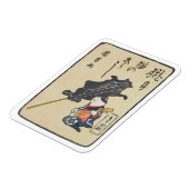 三味線を弾く猫,国芳猫の遊ギター，国芳，浮世絵 マグネット (左側)