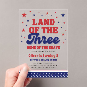 三四七月三日の国 アクリル招待状