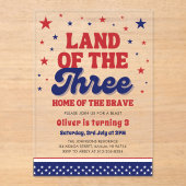 三四七月三日の国 アクリル招待状 (正面)