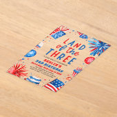 三四七月三日の国 アクリル招待状 (レイダウン)