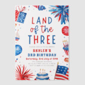 三四七月三日の国 ベラム紙招待状 (正面)