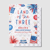 三四七月三日の国 ベラム紙招待状 (オフセット (招待状))