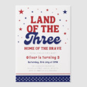 三四七月三日の国 ベラム紙招待状 (正面)