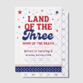 三四七月三日の国 ベラム紙招待状 (オフセット (招待状))