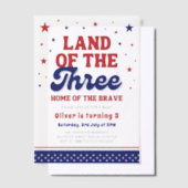 三四七月三日の国 ベラム紙招待状 (オフセット)