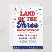 三四七月三日の国 招待状 (正面)