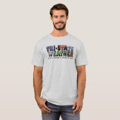 三国から成ったロゴのTシャツ Tシャツ (正面フル)