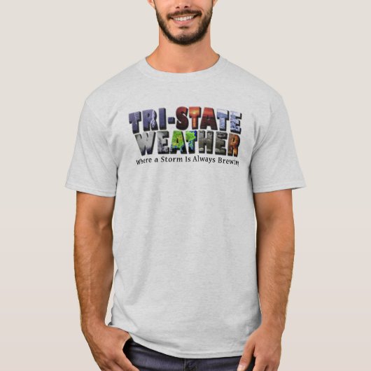 三国から成ったロゴのTシャツ Tシャツ (正面)
