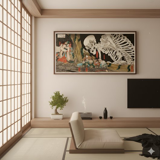 三国スケルトンの妖怪に反対 – ヴィンテージ ポスター