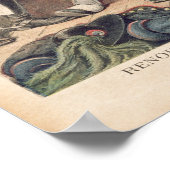 三国同盟の風俗画 ポスター (角)