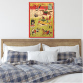 三国神社でプリントがサーカスを披露する キャンバスプリント (インサイチュ (寝室))