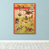 三国神社でプリントがサーカスを披露する キャンバスプリント (インサイチュ (ウッドフロア))