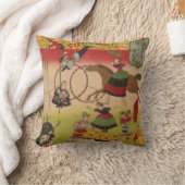 三国神社でプリントがサーカスを披露する クッション (ブランケット)