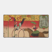 三国神社でプリントがサーカスを披露する デスクマット (正面)