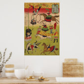三国神社でプリントがサーカスを披露する ポスター (キッチン)