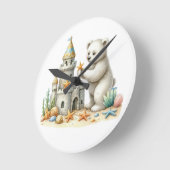 三城城 ラウンド壁時計 (傾斜)