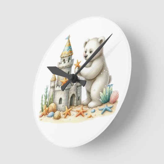 三城城 ラウンド壁時計 (傾斜)