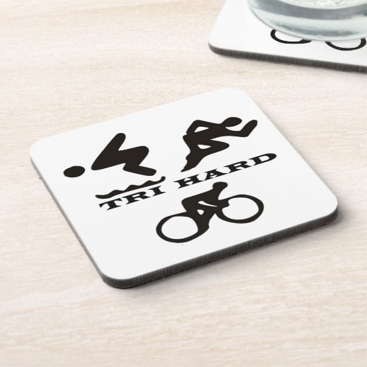 三堅いトライアスロンのギフト衣類および付属品 コースター (左側)
