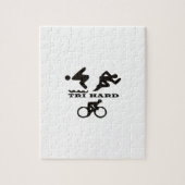 三堅いトライアスロンのギフト衣類および付属品 ジグソーパズル (縦)