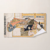 三大文字の美しい バスタオルセット (ハンドタオル)