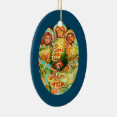 三天使、クリスマスの飾りを崇拝 セラミックオーナメント (右)