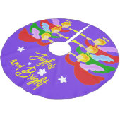 三天使 ブラッシュドポリエステルツリースカート (アングル)