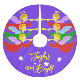 三天使 ブラッシュドポリエステルツリースカート