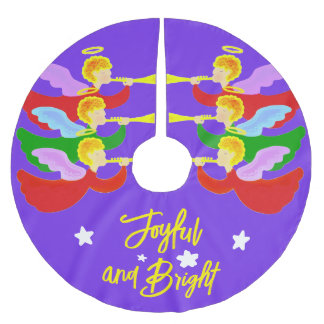 三天使 ブラッシュドポリエステルツリースカート