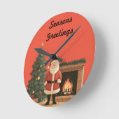 三太 ラウンド壁時計 (傾斜)