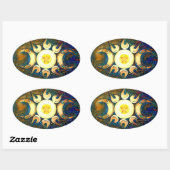 三女神クラウン – 神の連合 楕円形シール (シート)