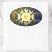 三女神クラウン – 神の連合 楕円形シール (バッグ)