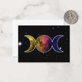 三女神ムーン記号 ノートカード (正面/裏面インサイチュ)
