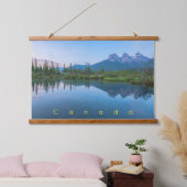 三姉妹の山の風景を夜明けに 吊り下げ型タペストリー (寝室)