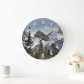 三姉妹 – カナダロッキー山脈 ラージ壁時計 (ホーム)