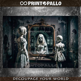 三姉妹。幽霊鏡 薄葉紙