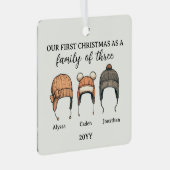 三家 メタルオーナメント (正面右)