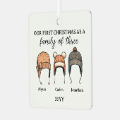 三家 メタルオーナメント (正面左)