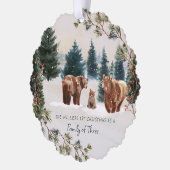 三家 |初めてのクリスマス オーナメントカード (左)