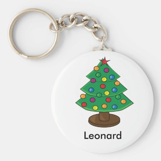 三層クリスマスツリー キーホルダー (正面)