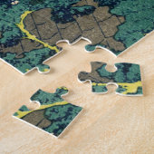 三島峠北斎から見た富士山1830年 ジグソーパズル (側面)