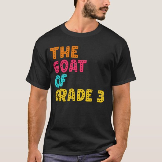 三年生新学期三年生のヤギ Tシャツ (正面)