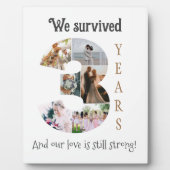 三年結婚記念 フォトプラーク (正面)