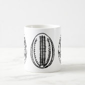 三手引きイースターファンシーエッグイラストレーション コーヒーマグカップ (中央)