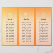 三折ヨガスタジオパンフレット瞑想ポーズルーム (裏面)