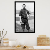 三指茶色カブス野球1910 ポスター (キッチン)