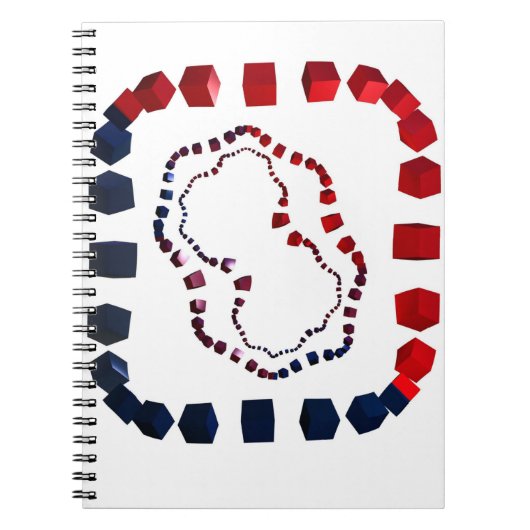 三方切羽付きスパイラルノート ノートブック (正面)