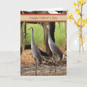 三日クレーン付き父のデイカード カード (黄色い花)