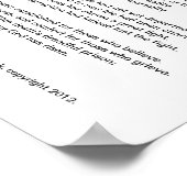 「三日前」復活祭の詩 ポスター (角)