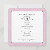 三日月うさぎ 招待状 (裏面)